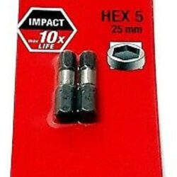 BIT SHOCKWAVE MILWAUKEE HEX 5x25mm (2szt.)