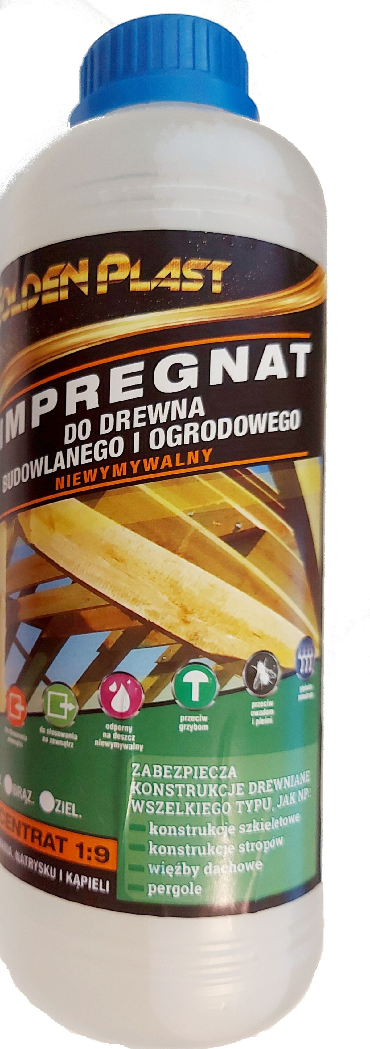 IMPREGNAT DO DREWNA GOLDEN PLAST BEZBARWNY 1L
