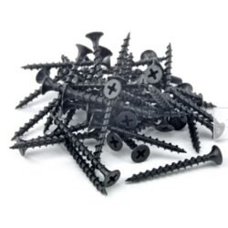 WKRĘTY CZARNE DO PŁYT, DREWNA, GIPSU 4,8x100mm 1KG