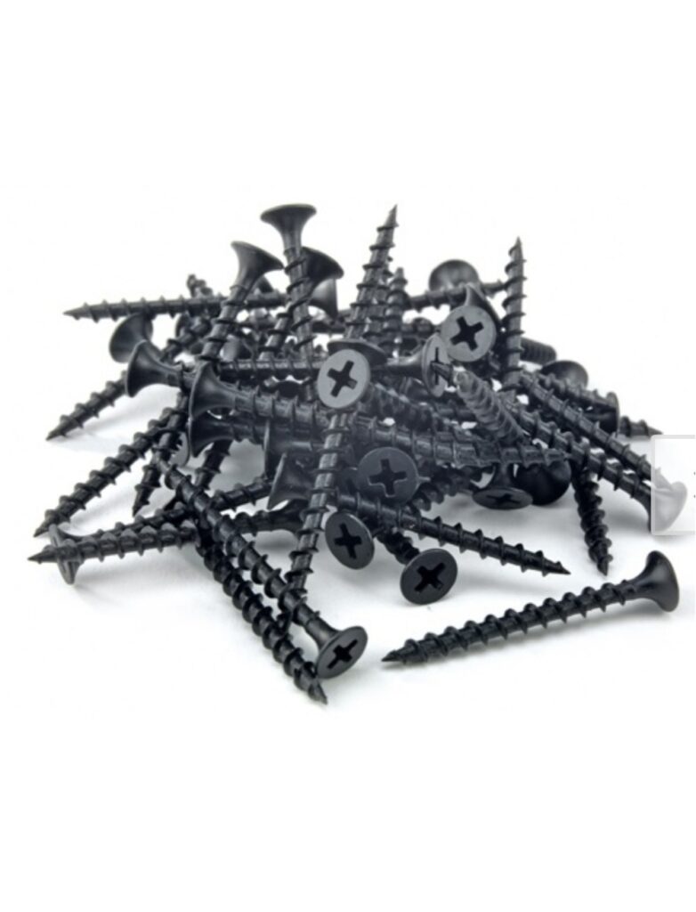 WKRĘTY CZARNE DO PŁYT, DREWNA, GIPSU 3,5x25mm 1KG